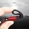 Luxury Lanyard Car Keychain Male And Female Leather Zinc Alloy Buckle Key Ring Pendant Motorcycle Keychain Gift