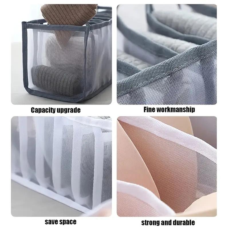 Closet Organizer for Underwear Socks Boxes Storage Wardrobe Bag Bra Clothing Pants Drawer Divider