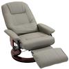 Recliner Chair TV Chair Lounge Chair Faux Leather 360 degrees Swivel Chair 145 degrees Reclining Grey 78 x 87 x 100 cm