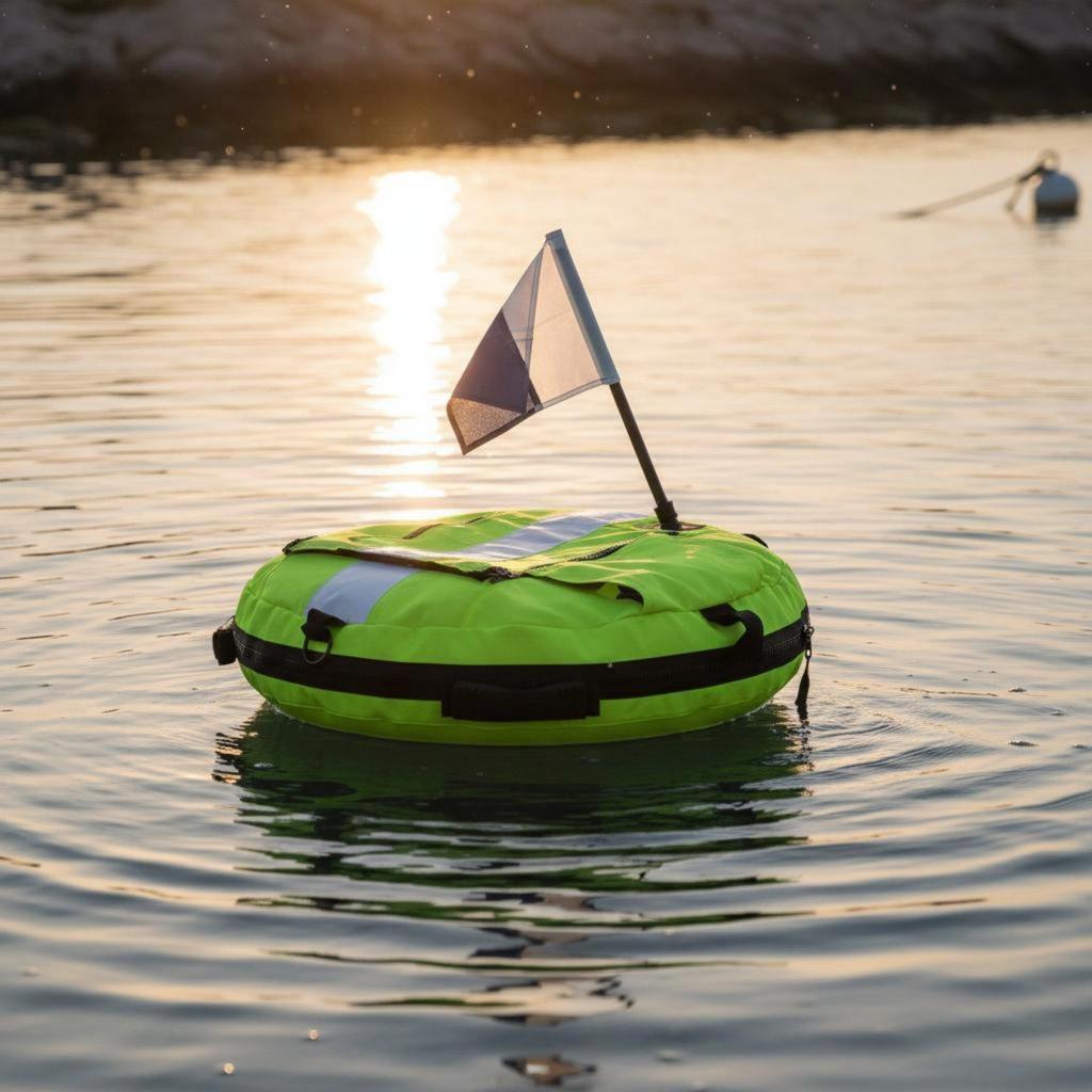 Inflatable Water Buoy Xxl Floating Swim Ring Safety Marker