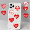 500Pcs/Roll Happy Valentine's Day. Red Hearts Kids Rewards Stickers - DIY Scrapbooks Album Decor Sealing Label Decals