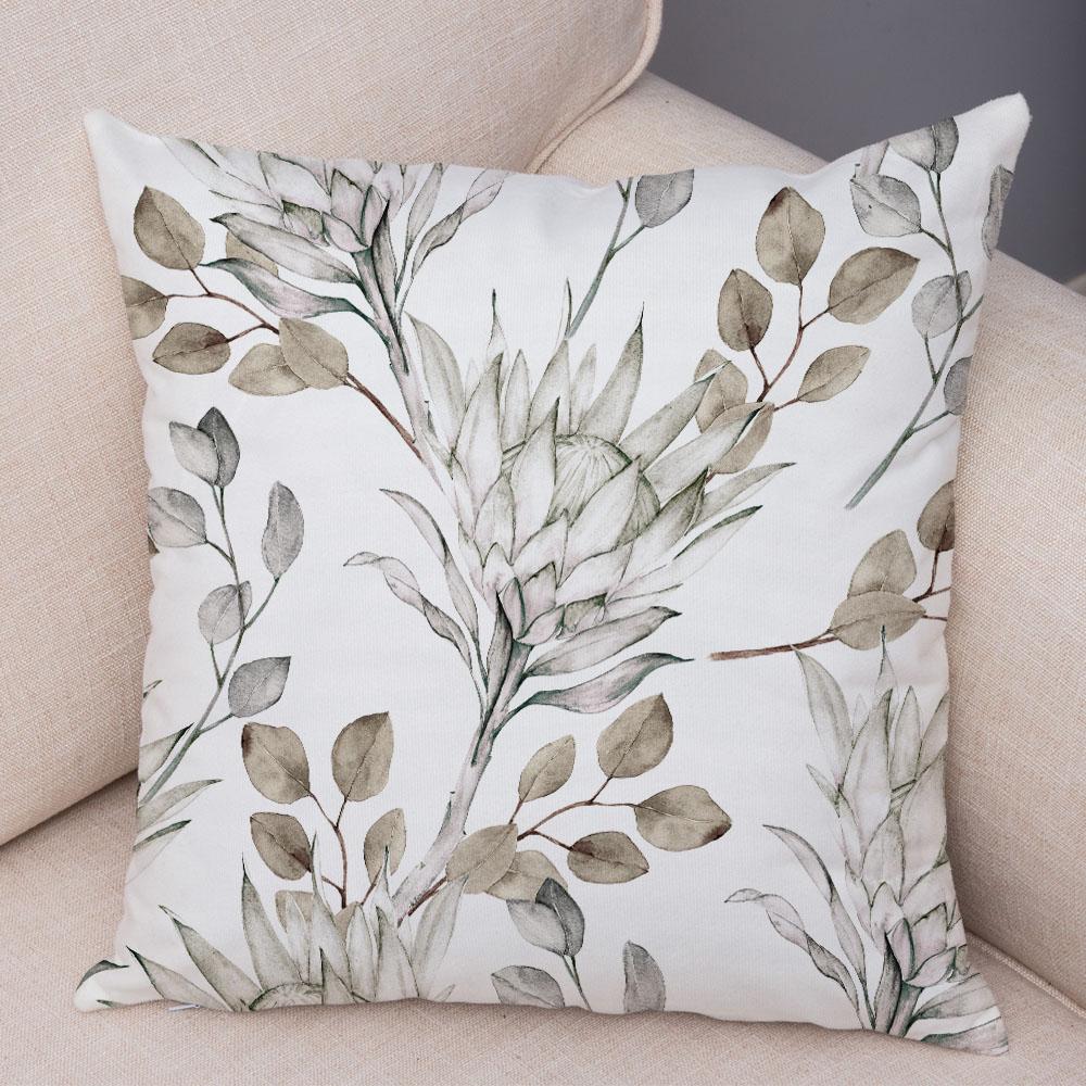 

Скандинавский стиль Красочный чехол на подушку с розой Плюшевый декор Пэчворк Цветочный Растительный Чехол для подушки для автомобиля Дивана Наволочка 45*45см 45x45cm18x18Inch