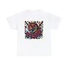 Tigon Löwe x Tiger traditionelles Tattoo T-Shirt für Erwachsene schwere Baumwolle vintage gewaschen leicht Unisex bequem Grafik