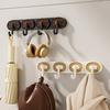 Adhesive Hook, Load-Bearing Wall Hanger, with High-Adhesive Backing Retro Style Hook, for Bathroom Kitchen Entrance Hall