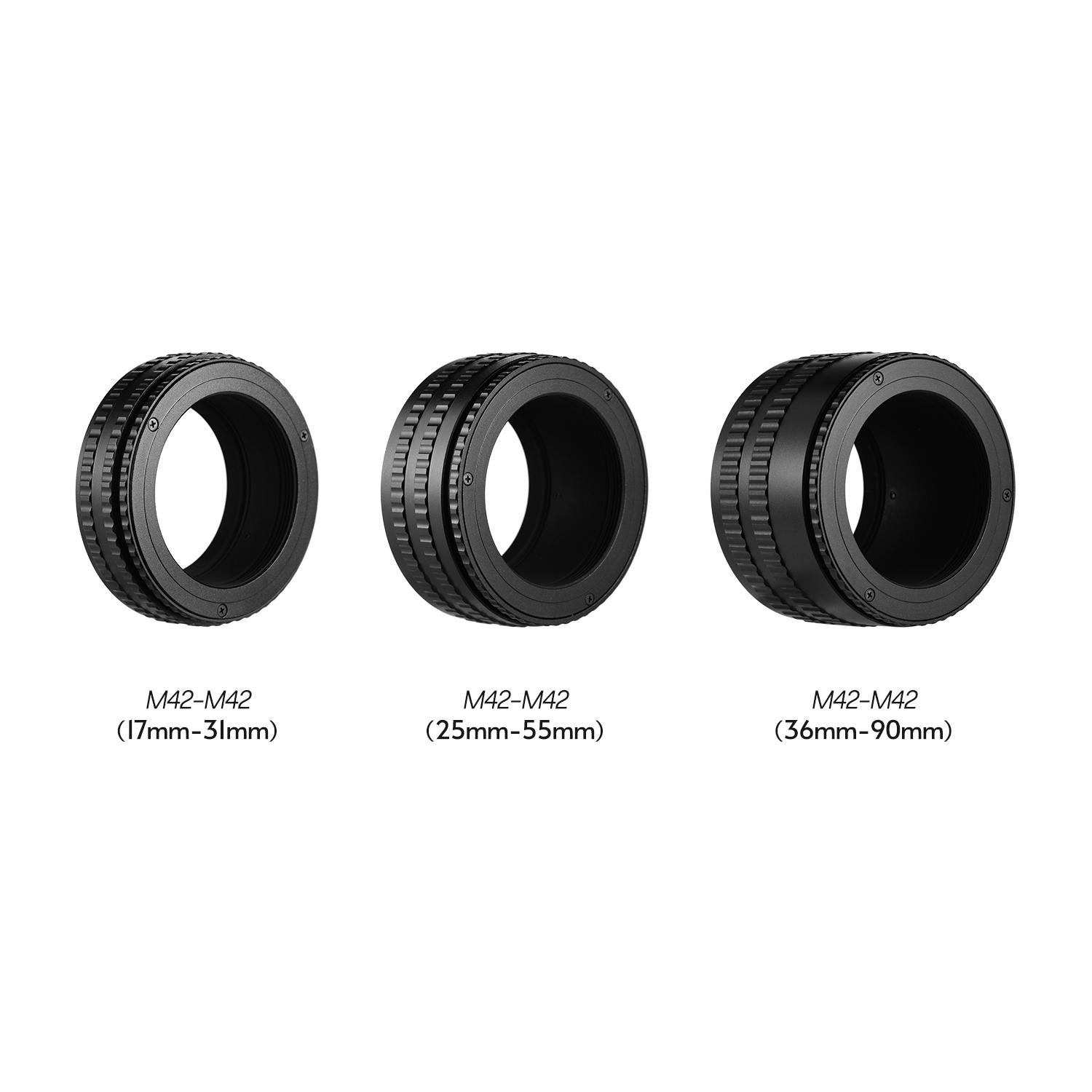 M42-M42(17-31) M42 to M42 Mount Lens Focusing Helicoid Adapter 17mm-31mm Macro Extension Tube