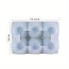 Acuan Gel Penurun Kristal, DIY, Grid Telur Kreatif, Hiasan Penyimpanan Telur, Acuan Silikon