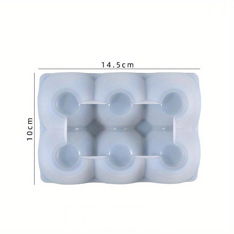 Acuan Gel Penurun Kristal, DIY, Grid Telur Kreatif, Hiasan Penyimpanan Telur, Acuan Silikon