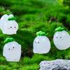 Radish Elf Miniature Figurines With Glowing In Dark Feature Creative Desktop Accessories For Outdoor Indoor Decoration