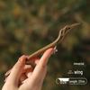 Fermacapelli Fatto a Mano di Alta Gamma in Legno di Pesco per Donne - Accessorio per Acconciature Stile Antico