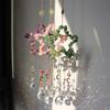 62KD Natural for raw Stone Amethyst Light Crystal Wind Chimes Pendant Dream Rainbow