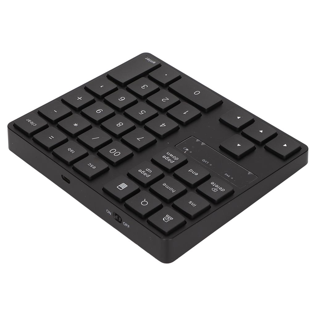 35 Keys Wireless Numeric Keypad 2.4G Wireless Ergonomic Design Silent Rapid Rebound One Handed Gaming Keyboard for Home