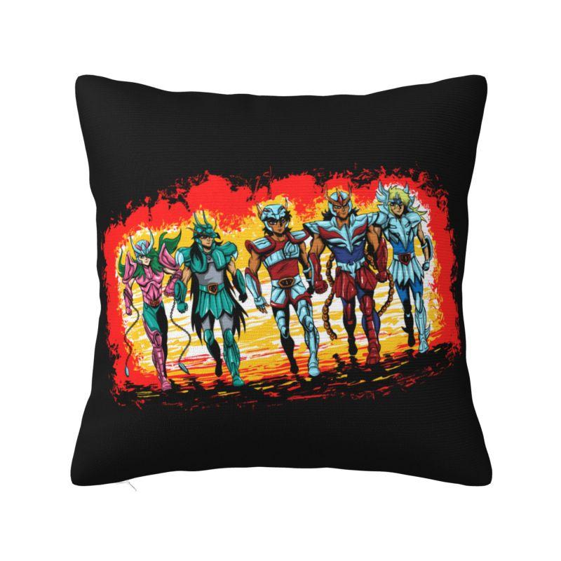 Knights Of The Zodiac Saint Seiya Pegasus Fantasy Pillow Covers Decoration Modern Outdoor Cushions Square Pillowcase