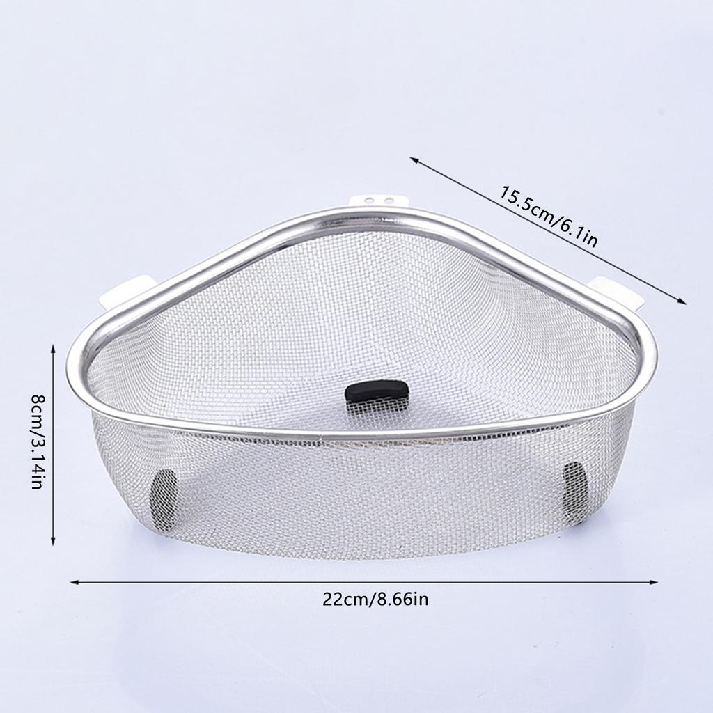 Kitchen Sink Drain Strainer Basket Tableware Dish Storage & Drain Rack for Washing Fruits Vegetables
