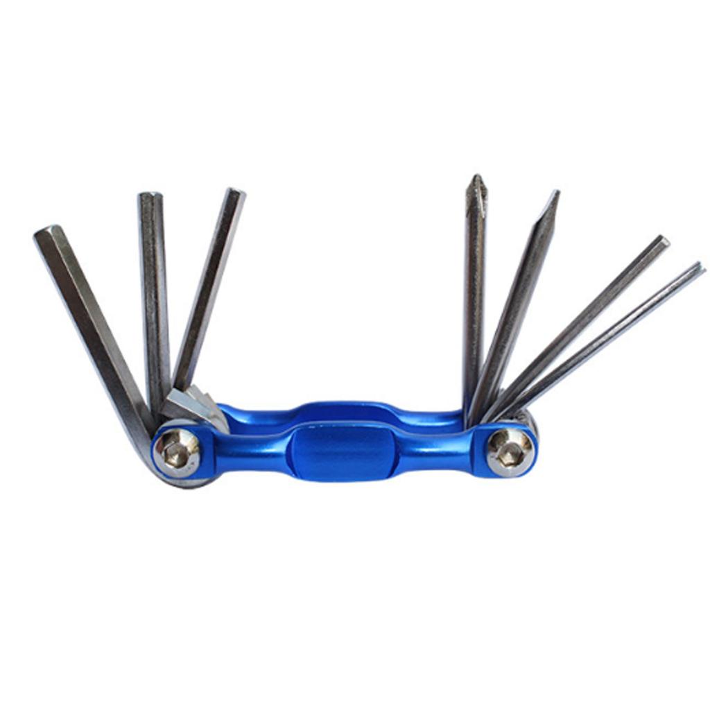 Multifunction 7 In 1 Bicycle Repair Tool Kit Combination Spoke Hex Wrench Screwdriver Tire Lever Mountain Road Bike Accessories