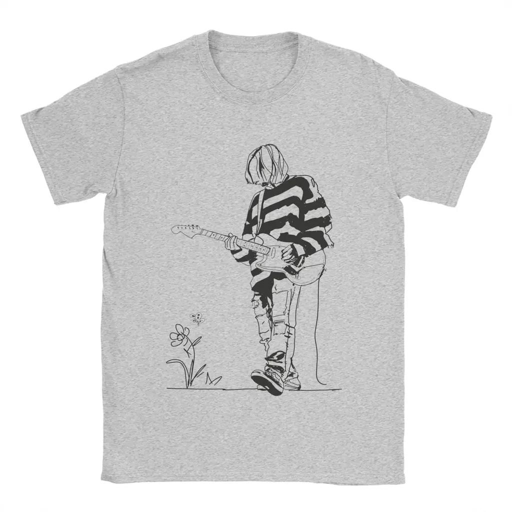 Kurt Cobain T Shirt 100% Cotton Clothes Vintage Short Sleeve O Neck Tees Birthday Gift T-Shirts