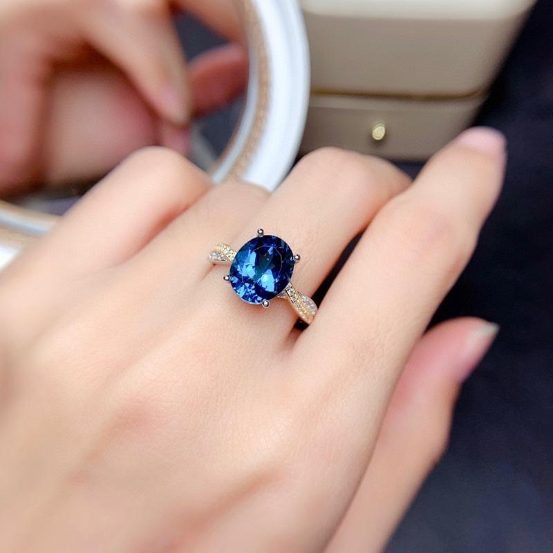 BELLA BOX Inele de deschidere cu temperament în formă de ou pentru femei Zircon Petrecere de logodnă Cadou de bijuterii simple și fine