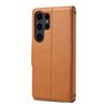 Leather Phone Case for Samsung Galaxy S26 Ultra S25 Edge S24 Plus S23 Fe S21 Metal  Buckle Card Slot Wallet Holder Flip Cover