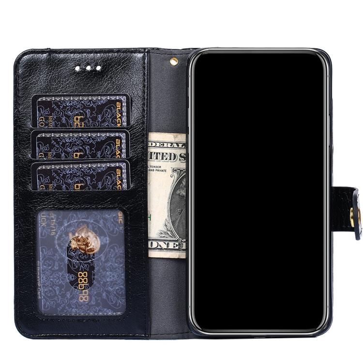 For iPhone 11 Pro Max Zipper Bag PU + TPU Horizontal Flip Leather Case with Holder & Card Slot & Wallet & Lanyard