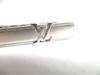 Authentic LOUIS VUITTON Silver Steel LV Motif Necktie Pin Tie Clip #a108  Refurbished