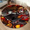 Tappeto Rotondo Demon Slayer Tappeto Tappeto Per Soggiorno Camera Da Letto Divano Sala Giochi Decorazione Tappetino Antiscivolo