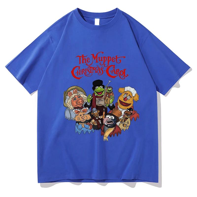 Muppets Christmas Carol Tshirts Cartoon Print Cute Teeshirt Tops Pure Cotton Tshirts Camisetas Womenunisex Tees Top Short Sleeve