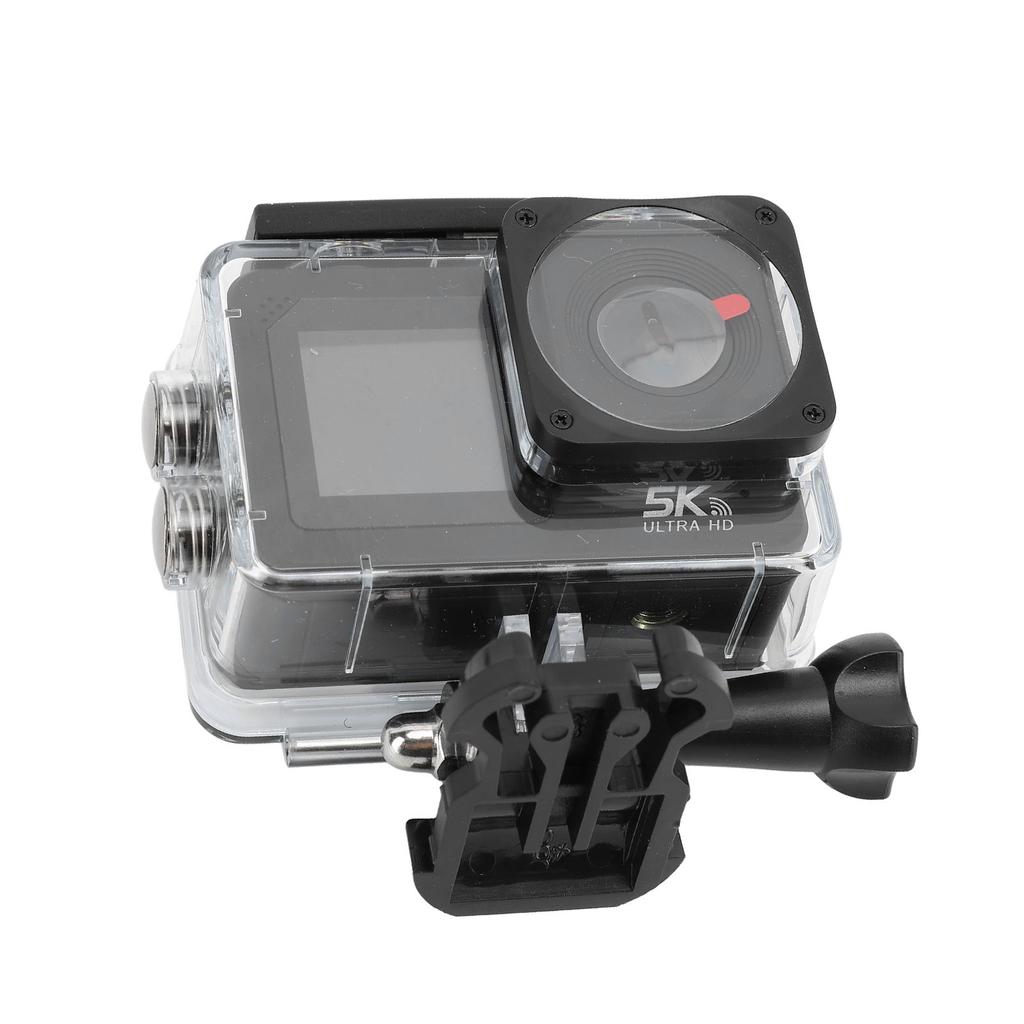 5K30FPS WiFi Action Camera 50MP Underwater Camera 170 Degree Wide Angle IP68 Waterproof Anti Shake Dual Screen Built in