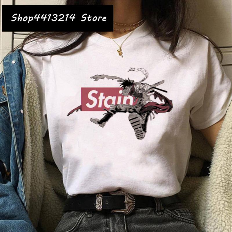Cartoon Women My Hero Academia T Shirt Tee Funny Himiko Toga Clothing Boku No Hero Academia Harajuku 2021 Tshirt Female Ulzzang