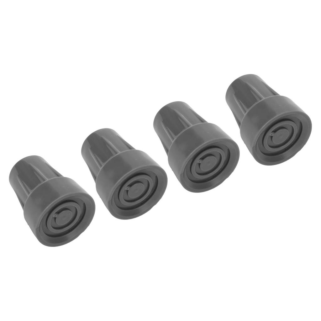 4pcs Rubber Cane Tip Set Professional Replacement Underarm Crutch Tip Accessory for Elderly 0.8 Inch