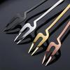 1 Pcs Useful Stainless Steel Fruit Forks Pickle Forks Cocktail Salad Dessert Cake Forks Tableware For Banquet Party Dinner Tool