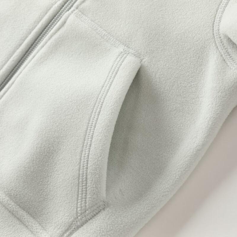 Unisex Kids' Anti-Static Fleece Stand-Up Collar Jacket