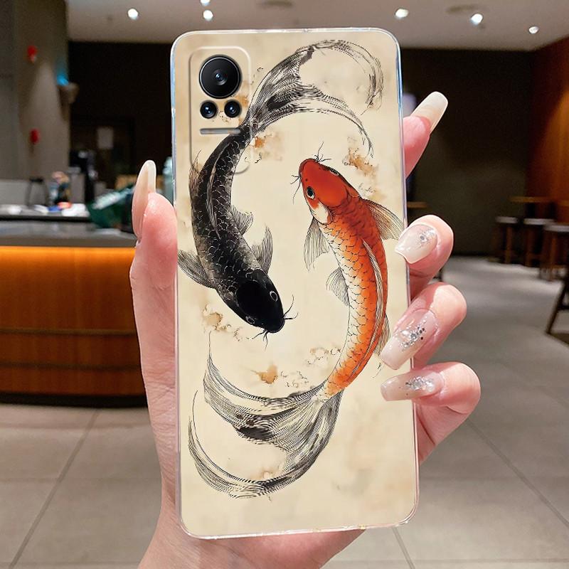 Classic Aesthetic Shockproof Soft Case For Xiaomi Civi/Civi 1S 5G TPU Transparent Casing Grassland.Rainforest Pattern Cover