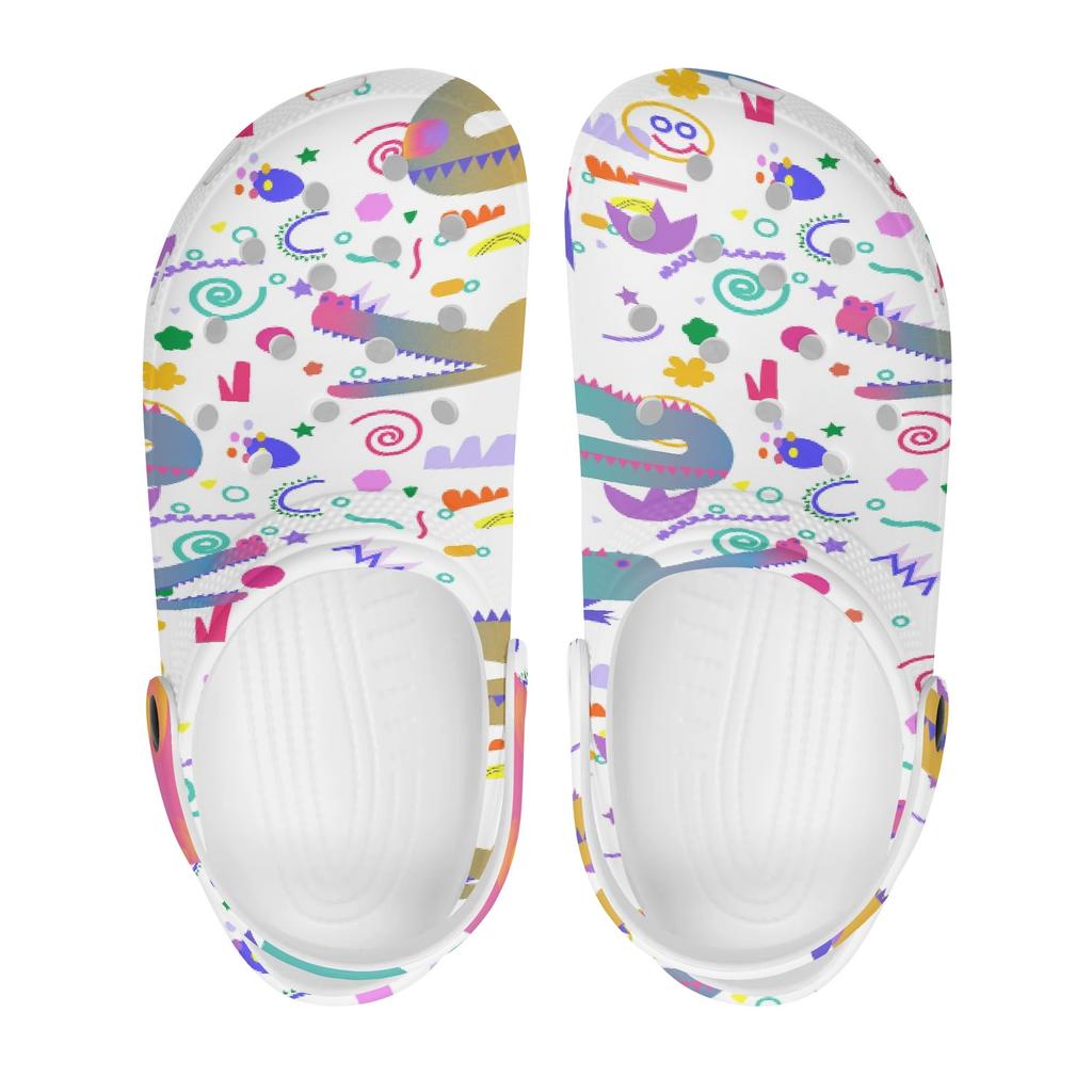 Fashion Printed EVA Clogs for Women Men Ventilated Lightweight Slip On Casual Shoes Soft Sole Summer Sandals Daily Leisure Wear