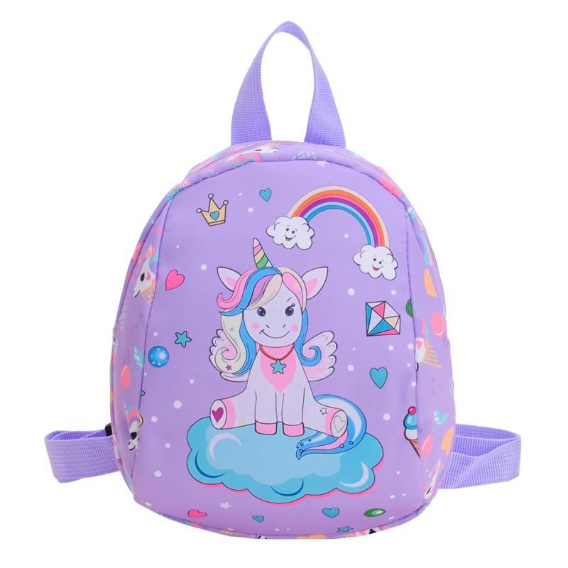 

Charming Fun And Unicorn Backpack For Kids With Adorable Features And Durable Nylon Fabric Purple Smile Unicorn