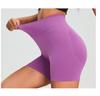 European-American Seamless High-Waist Yoga Shorts Women’s Summer Three-Quarter Peach Sports Butt-Lifting Running Fitness Pants