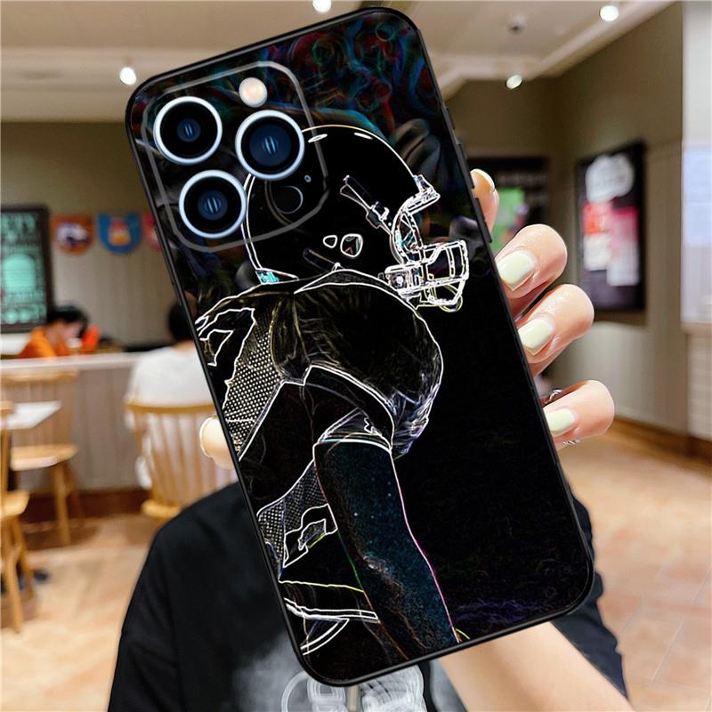 American Football Case For iPhone 17 16 15 13 12 11 14 Pro Max Mini Plus 16e 17 Air Bumper Cover Accessories