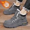 Men's Velvet-Lined High-Top Snow Boots - Warm Outdoor Winter Sports Martin Boots