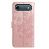For iPhone 17 Air Case Butterfly Imprinted Wallet Stand PU Leather Flip Phone Cover with Strap