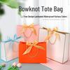 Handbag with Bow Ribbon - Gift, Shopping, and Makeup Paper Bag