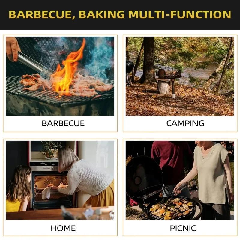 1pc New Grill Basket,Non-stick Vegetable Grilling Basket Cooking Basket,BBQ Grill Tools for Cooking Fishes,Kebabs Kitchenware