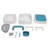 Commode for Adults Anti Slip Soft Padded High Load Capacity Commode Toilet with Garbage Bag