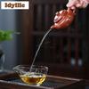140ml Boutique Yixing Purple Clay Teapots Handmade Gold Drawing Antique Pot Raw Ore Dahongpao Mud Kettle Chinese Zisha Tea Set