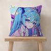 Music H-Hatsune Girl M-Mikues Cushion Cover Car Throw Pillow Case For Sofa Car Christmas Gift