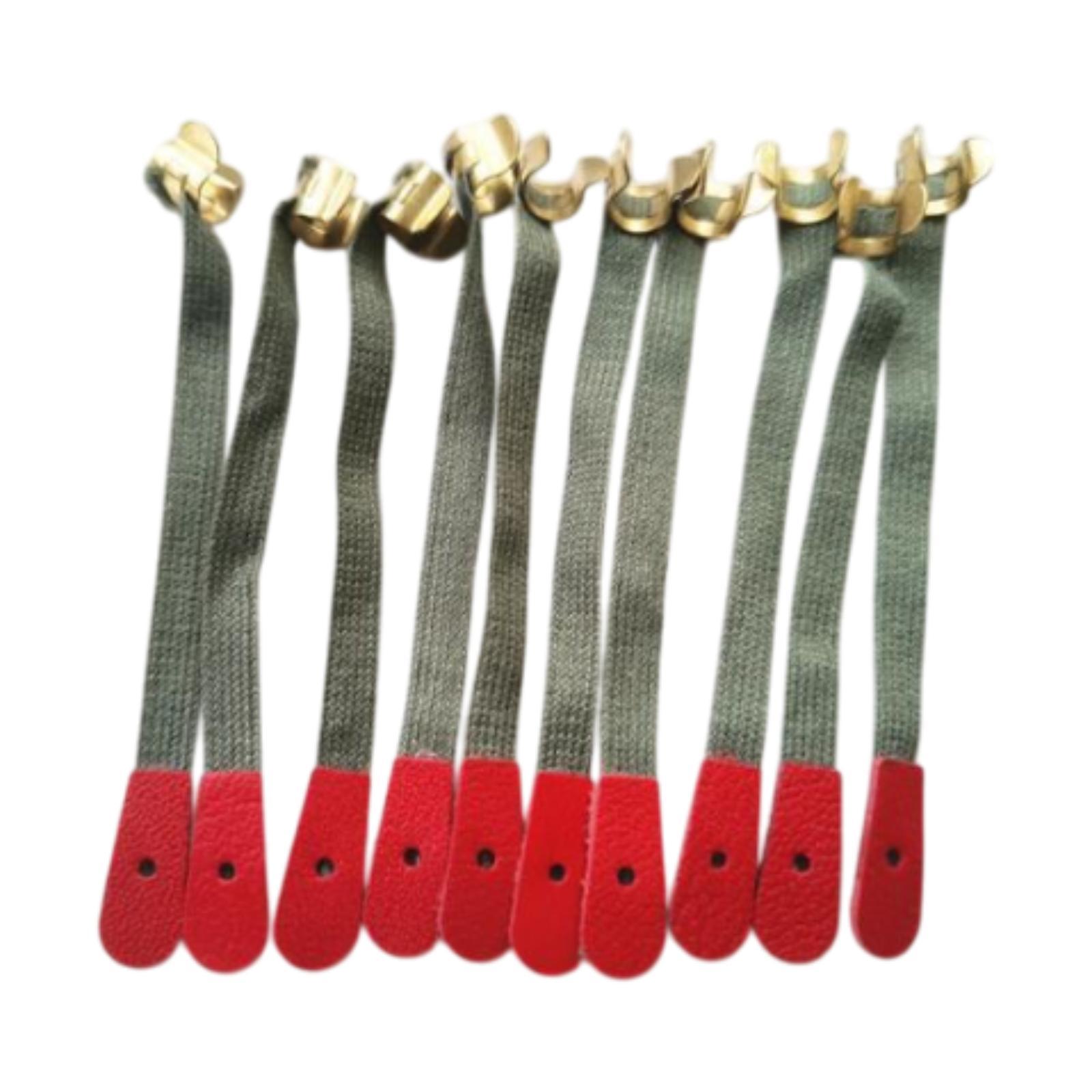

10Pcs Piano Bridle Straps Standard Musical Instrument Replacement Tool Accessories Widget Small Parts Repair Parts Bridle Tapes зелений