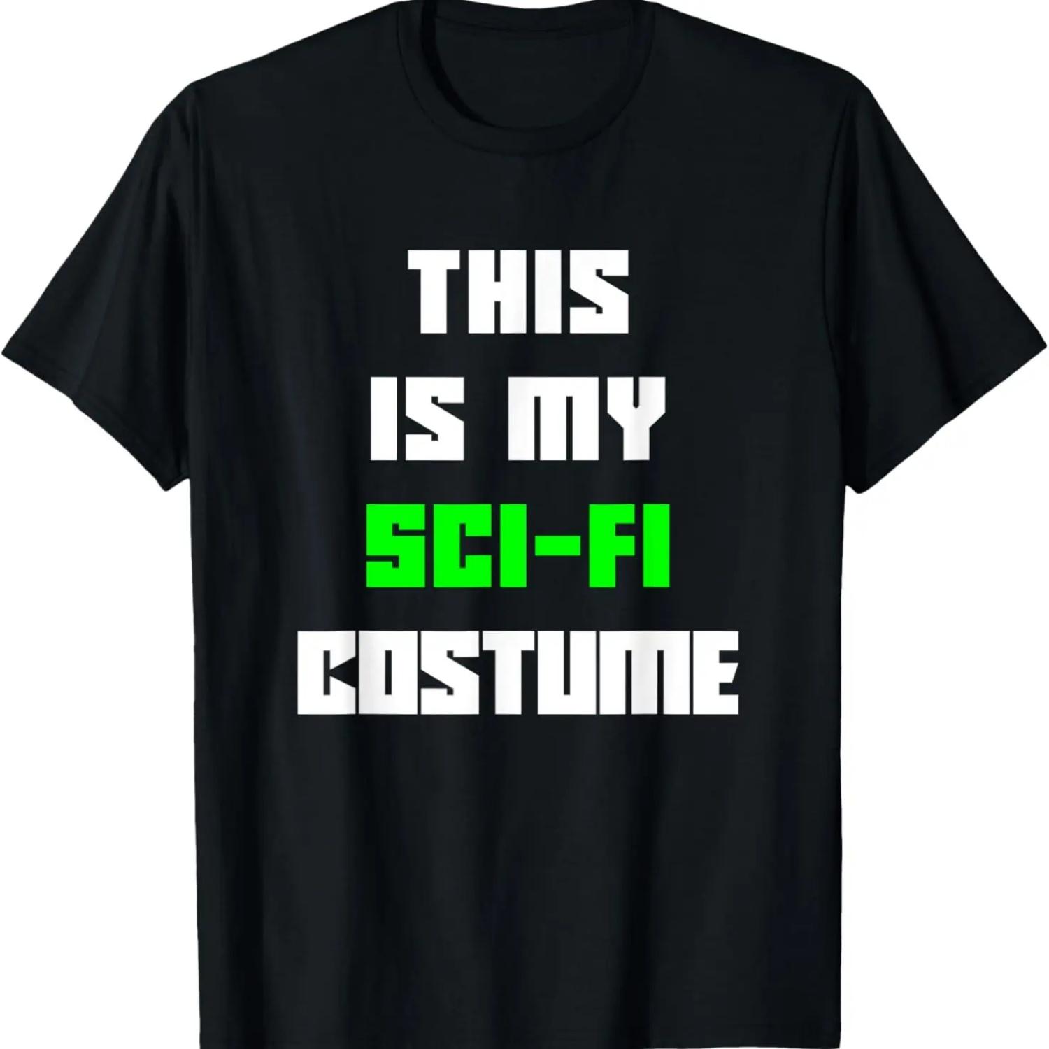 This Is My Sci-Fi Halloween Costume Simple Funny SciFi T-Shirt S