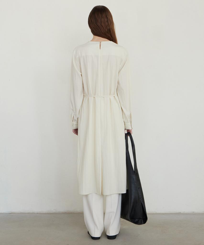 Notia Drape Strap Long One-Piece - Light Beige