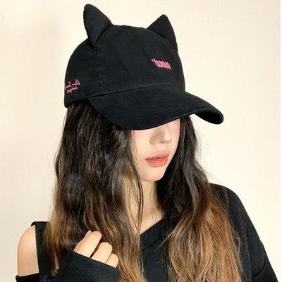Boina de Lã Fofa Estilo Japonês com Orelhas de Gato para Mulheres Outono e Inverno Chapéu Octogonal com Bico de Pato
