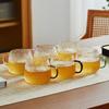 Mingguang Glass Tea Cup with Handle Heat-Resistant Home Brewing Drinking Cup Milk Cup