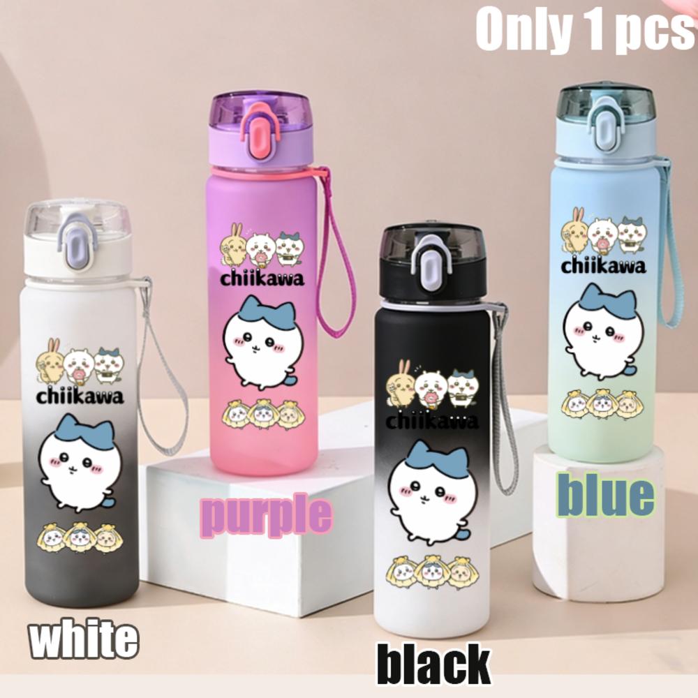 550ml Nanka Chiisakute Kawaii Yatsu School Drink Bottle Usagi Chiikawa Hachiware Plastic Gradient Color Water Cup Gourde Gift