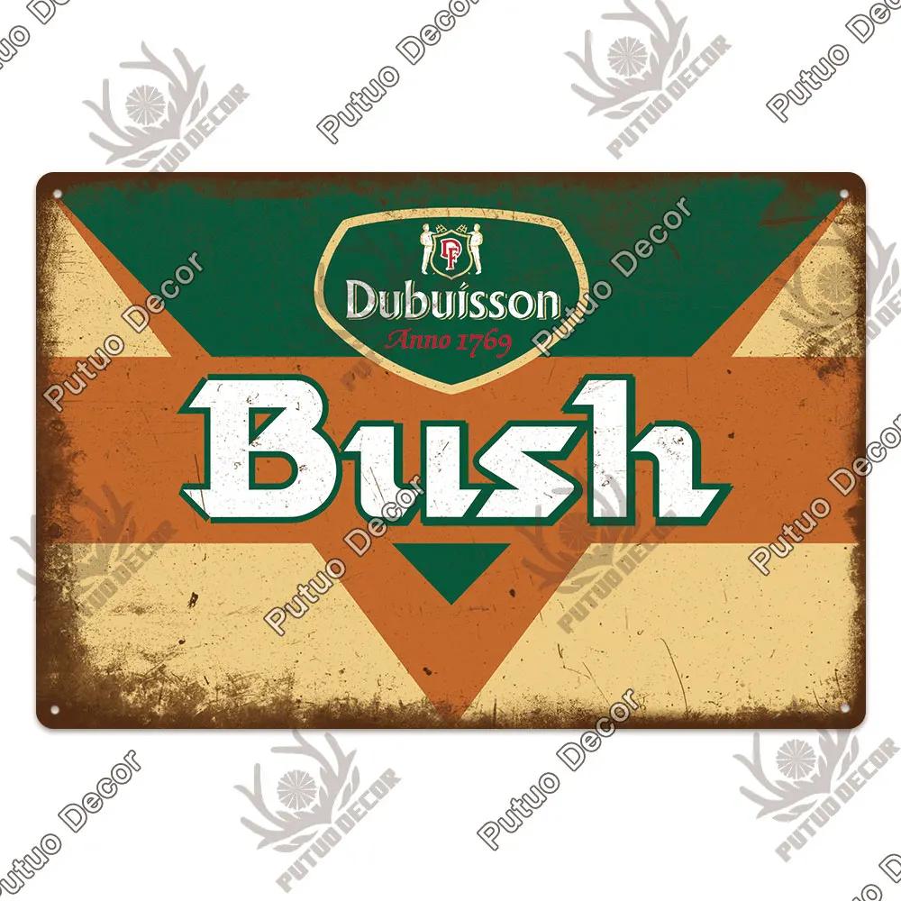 Putuo Decor Belgium Beer Plaque Metal Vintage Tin Sign Metal Sign Decorative Plaque Wall Decor Pub Bar Man Cave Club Decoration
