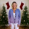 Women'S  Sweater Cute Fun Printing Sweater Fall And Winter Long Sleeve Knitted Sweater